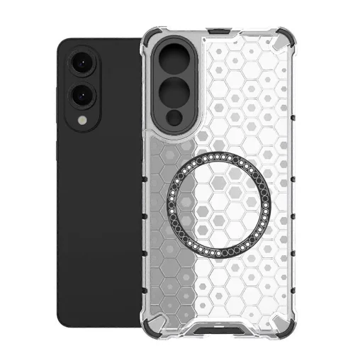  Techsuit - HoneyComb Shield MagSafe - Samsung Galaxy S25 Edge - Fehér tok - 2