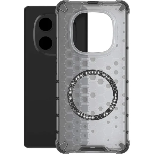  Techsuit - Méhsejt Pajzs MagSafe - Xiaomi Redmi Note 14 Pro 5G / Poco X7 - Fekete tok - 2