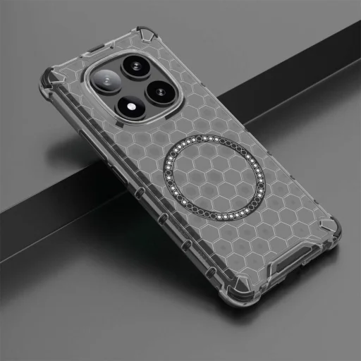  Techsuit - Méhsejt Pajzs MagSafe - Xiaomi Redmi Note 14 Pro 5G / Poco X7 - Fekete tok - 5