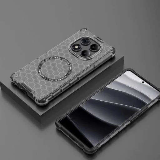  Techsuit - Méhsejt Pajzs MagSafe - Xiaomi Redmi Note 14 Pro 5G / Poco X7 - Fekete tok - 6