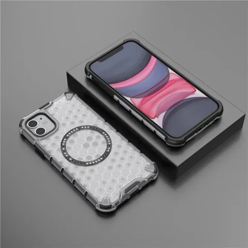  Techsuit - Méhsejt Pajzs MagSafe - iPhone 11 - Fehér tok - 6