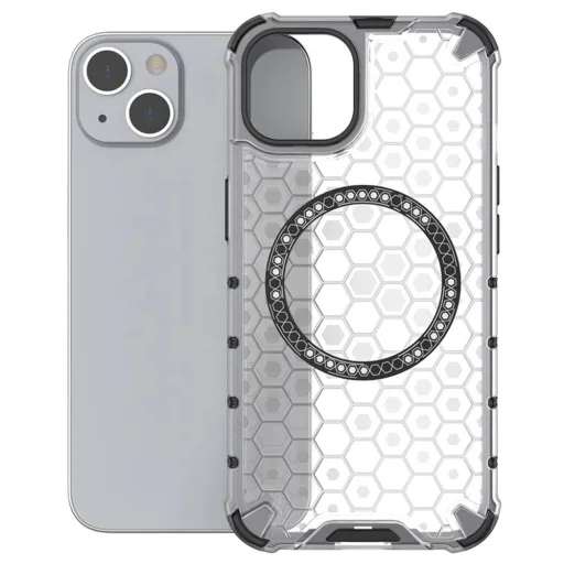  iPhone 13 Fehér Techsuit HoneyComb Pajzs MagSafe tok - 2