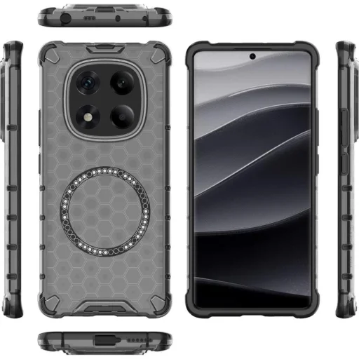  Techsuit - HoneyComb Pajzs MagSafe - Xiaomi Redmi Note 14 Pro 4G - Fekete tok - 3