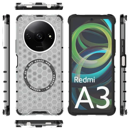  Techsuit - HoneyComb Shield MagSafe - Xiaomi Redmi A3 / Redmi A3x - Fehér tok - 2