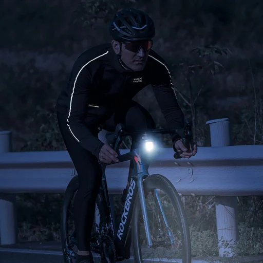 Rockbros kerékpáros mez 15400002003 hosszú ujjú őszi/téli L - fekete - 15