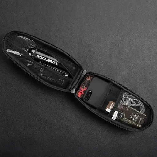 Rockbros B62-1 biciklis táska kormányra vagy vázra 3 l - fekete - 5