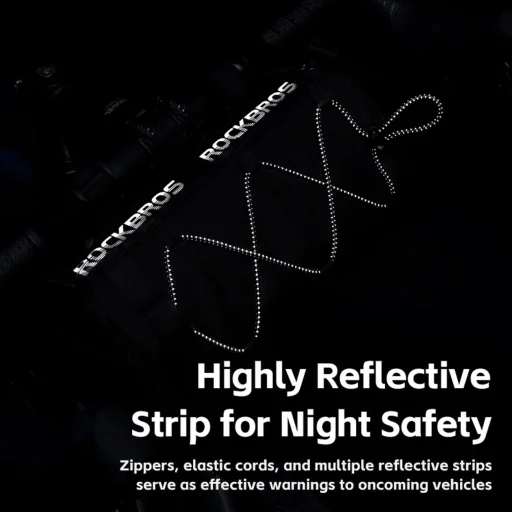 Rockbros 30110030001 kormánytáska - fekete - 4