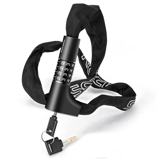 Rockbros 3230002001 biciklizár kombinációval és kulccsal - fekete - 5