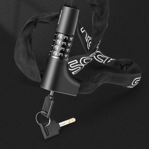 Rockbros 3230002001 biciklizár kombinációval és kulccsal - fekete - 7