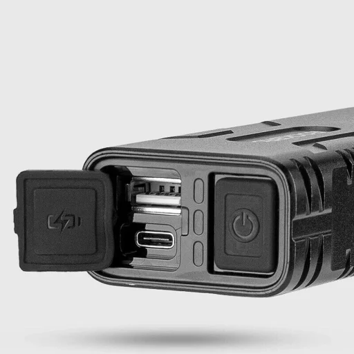 Rockbros 24310002001 kerékpárlámpa 850 lm teljesítménnyel, powerbank funkcióval + USB-C - USB-A kábel - fekete - 7