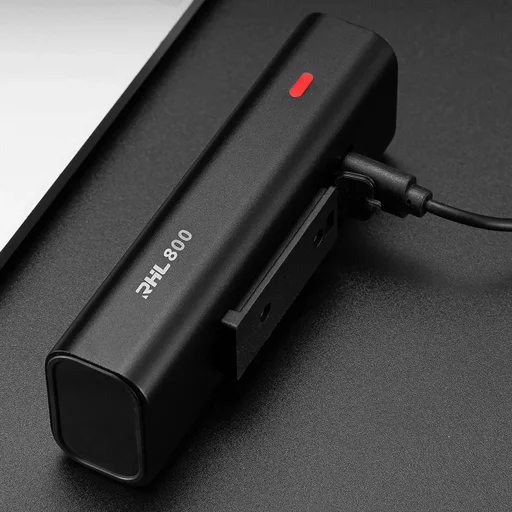 Rockbros 24710012001 első kerékpárlámpa 800 lm + USB-C - USB-A kábel - fekete - 14