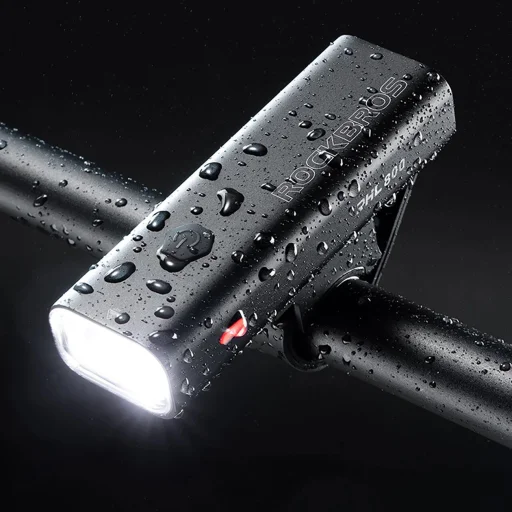 Rockbros 24710012001 első kerékpárlámpa 800 lm + USB-C - USB-A kábel - fekete - 15