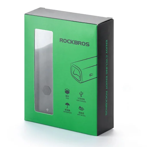Rockbros 24710012001 első kerékpárlámpa 800 lm + USB-C - USB-A kábel - fekete - 18