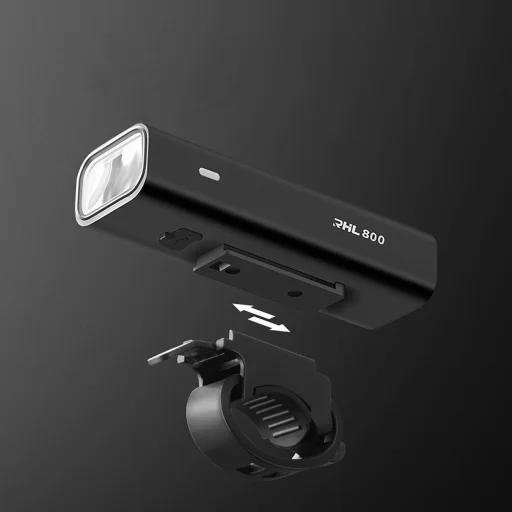 Rockbros 24710012001 első kerékpárlámpa 800 lm + USB-C - USB-A kábel - fekete - 6