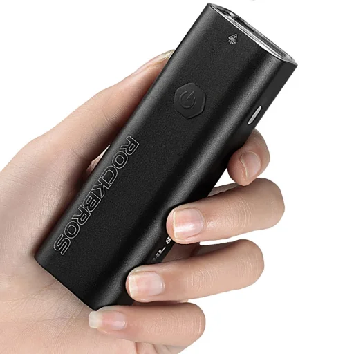 Rockbros 24710012001 első kerékpárlámpa 800 lm + USB-C - USB-A kábel - fekete - 11