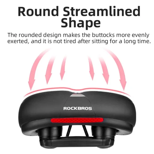 Rockbros AQ-6090R biciklis nyereg - fekete és piros - 2