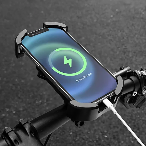 Rockbros 25210032005 Motoros Telefontartó Tükörre - Fekete - 9