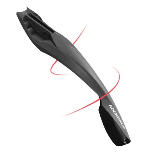 Rockbros DNB8001 sárvédő piros LED lámpával - fekete - 3