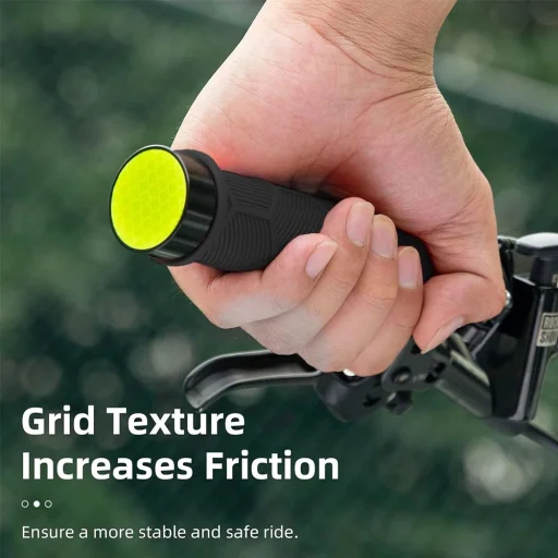 Rockbros 40720007001 biciklis markolatok reflektorral - fekete - 3