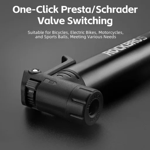 Rockbros 42320010001 Biciklis Pumpa Kézi + Csavarhúzó - Fekete - 5