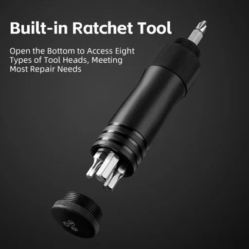 Rockbros 42320010001 Biciklis Pumpa Kézi + Csavarhúzó - Fekete - 8