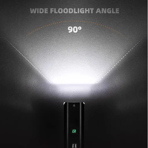 Rockbros RHL1500 első kerékpárlámpa 5000mAh 1500lm IPX6 - fekete - 9