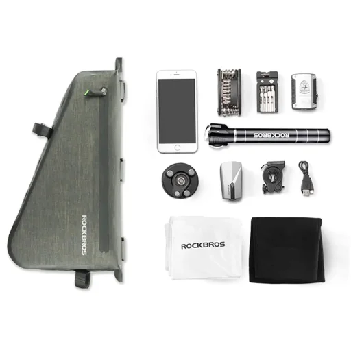Rockbros AS-017 kerékpárváz táska 5 l - sötétzöld - 3