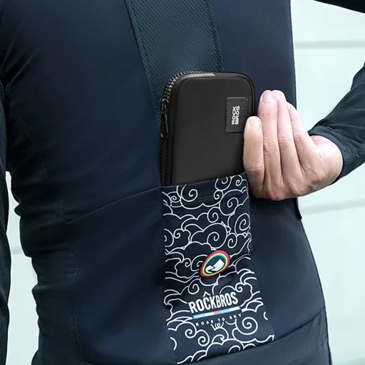 Rockbros kerékpáros táska 30990043003 telefonhoz, kulcsokhoz, pénztárcához 0.15 l - fekete - 3