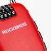 Rockbros 32420981001 kerékpárzár behúzható kábellel - piros thumbnail