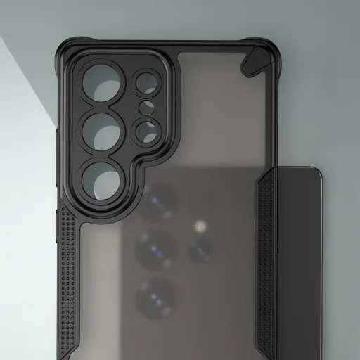 Defender Matt tok Samsung Galaxy S25 Ultra fekete - 3