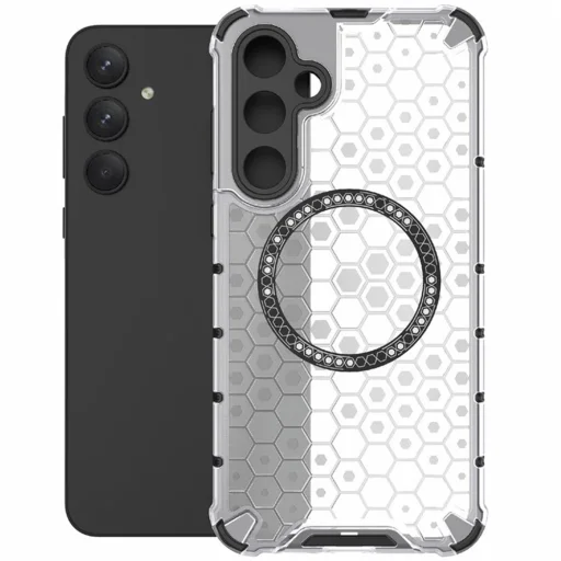  Techsuit - HoneyComb Shield MagSafe - Samsung Galaxy A55 5G - Fehér tok - 2