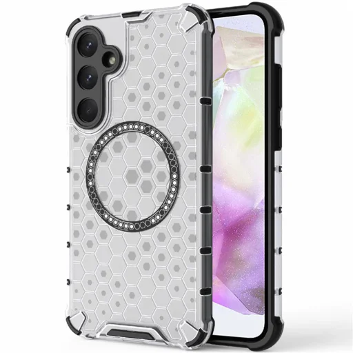  Techsuit - HoneyComb Shield MagSafe - Samsung Galaxy A35 5G - Fehér tok - 1