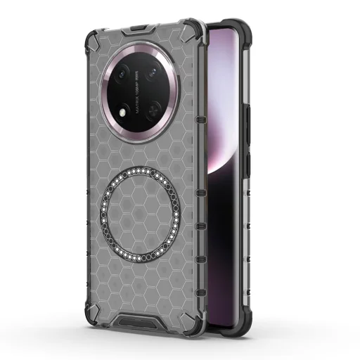  Honor Magic7 Lite / X9c Fekete Techsuit HoneyComb Shield MagSafe tok - 1