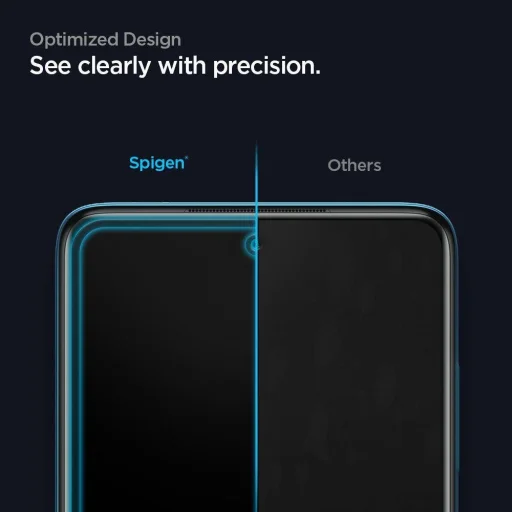 Spigen Glass.Fc kijelzővédő üvegfólia Xiaomi Poco X3 NFC fekete - 5