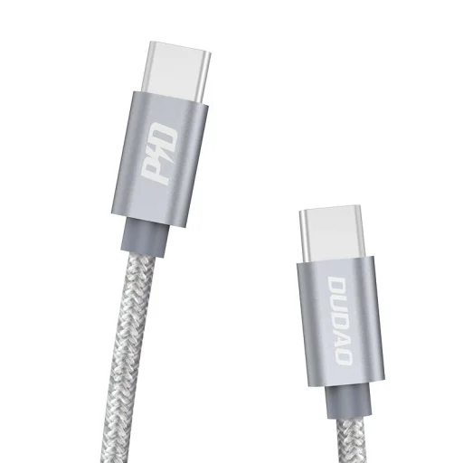 Dudao L5ProC 45W PD 5A QC USB Type-C kábel 1m szürke - 1