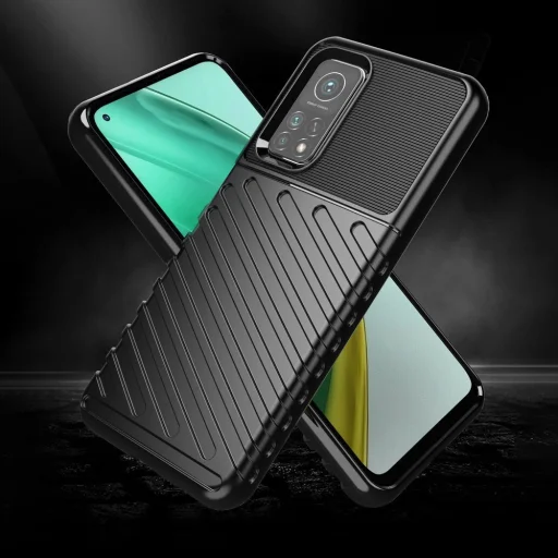 Thunder fokozott védelmet biztosító flexibilis TPU tok Xiaomi Mi 10T Pro / Mi 10T készülékhez kék színben - 2