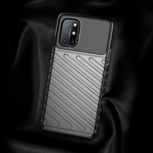 Thunder fokozott védelmet biztosító flexibilis TPU tok OnePlus 8T fekete - 5