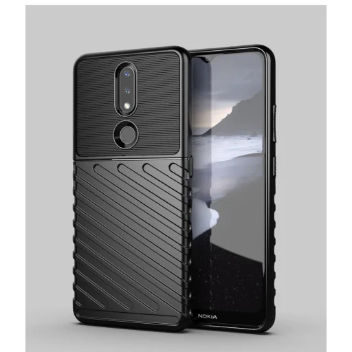 Thunder fokozott védelmet biztosító flexibilis TPU tok Nokia 2.4 fekete - 12