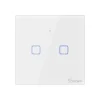 Sonoff T0EU2C-TX két csatornás érintős okos otthon Wi-Fi kapcsoló fehér (IIM190314010)