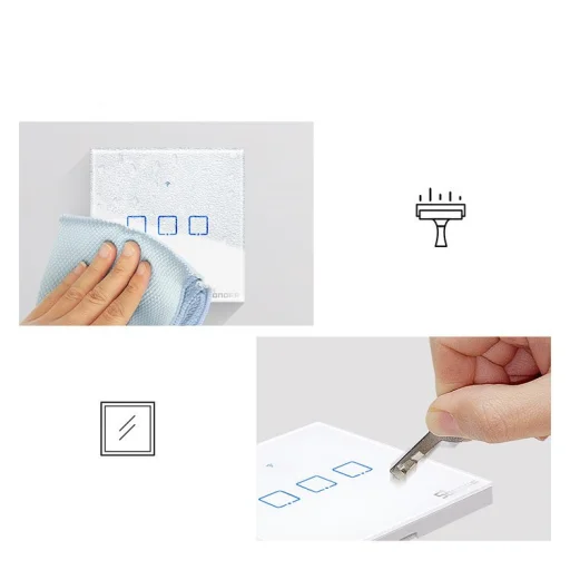 Sonoff T0EU1C-TX érintős okos otthon Wi-Fi kapcsoló fehér (IM190314009) - 13