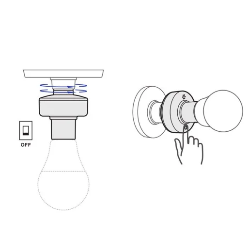 Sonoff Slampher R2 okos smart villanykörte aljzat Wi-Fi RF 433 MHz fehér (IM190528001) - 12