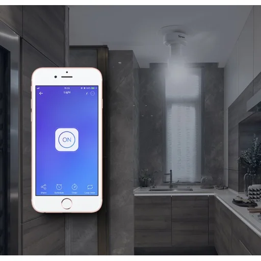 Sonoff Slampher R2 okos smart villanykörte aljzat Wi-Fi RF 433 MHz fehér (IM190528001) - 8