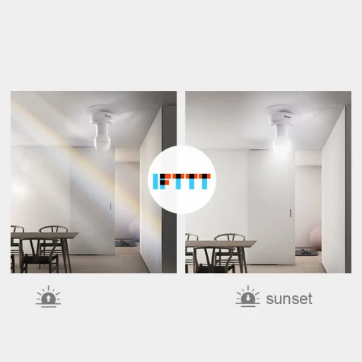 Sonoff Slampher R2 okos smart villanykörte aljzat Wi-Fi RF 433 MHz fehér (IM190528001) - 10