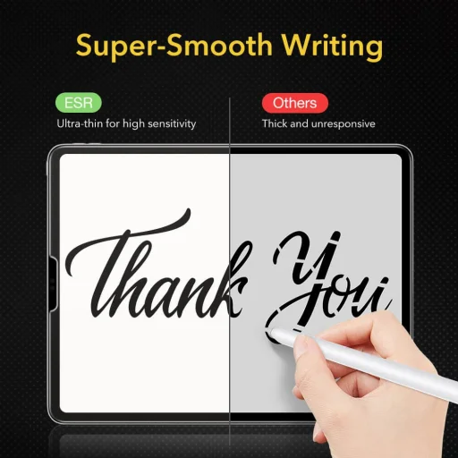 iPad Air 4 2020 / iPad Pro 11 2018/2020 PET kijelzővédő fólia ESR Paper Feel  - 4