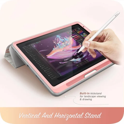 iPad Air 4 2020 / 5 2022 tok márvány mintás Supcase Cosmo Pencil - 3