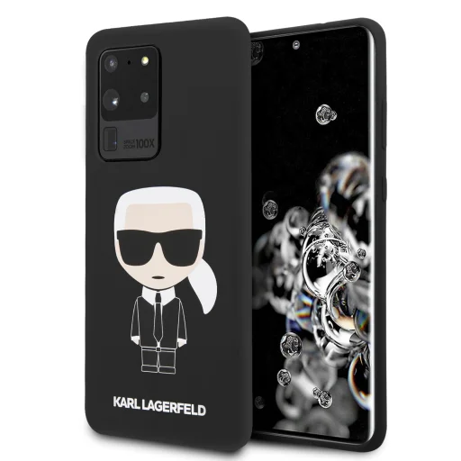 Karl Lagerfeld KLHCS69SLFKBK Full Body szilikon tok Samsung S20 Ultra fekete - 1