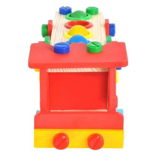 Nagy méretű fa kamion, oktató jellegű gyerekjáték - 7