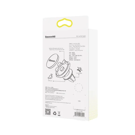 Baseus Small Ears Series univerzális mágneses autós telefontartó fekete (SUER-A01) - 7