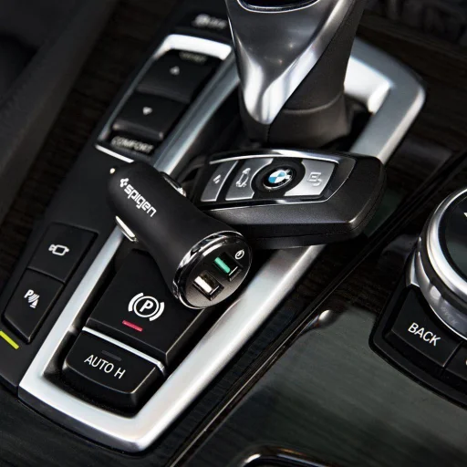 Spigen F27QC QC3.0 szivargyújtós töltő 2xUSB fekete (000CG20643) - 5