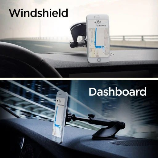 Spigen H35 Mágneses autós telefontartó fekete - 9